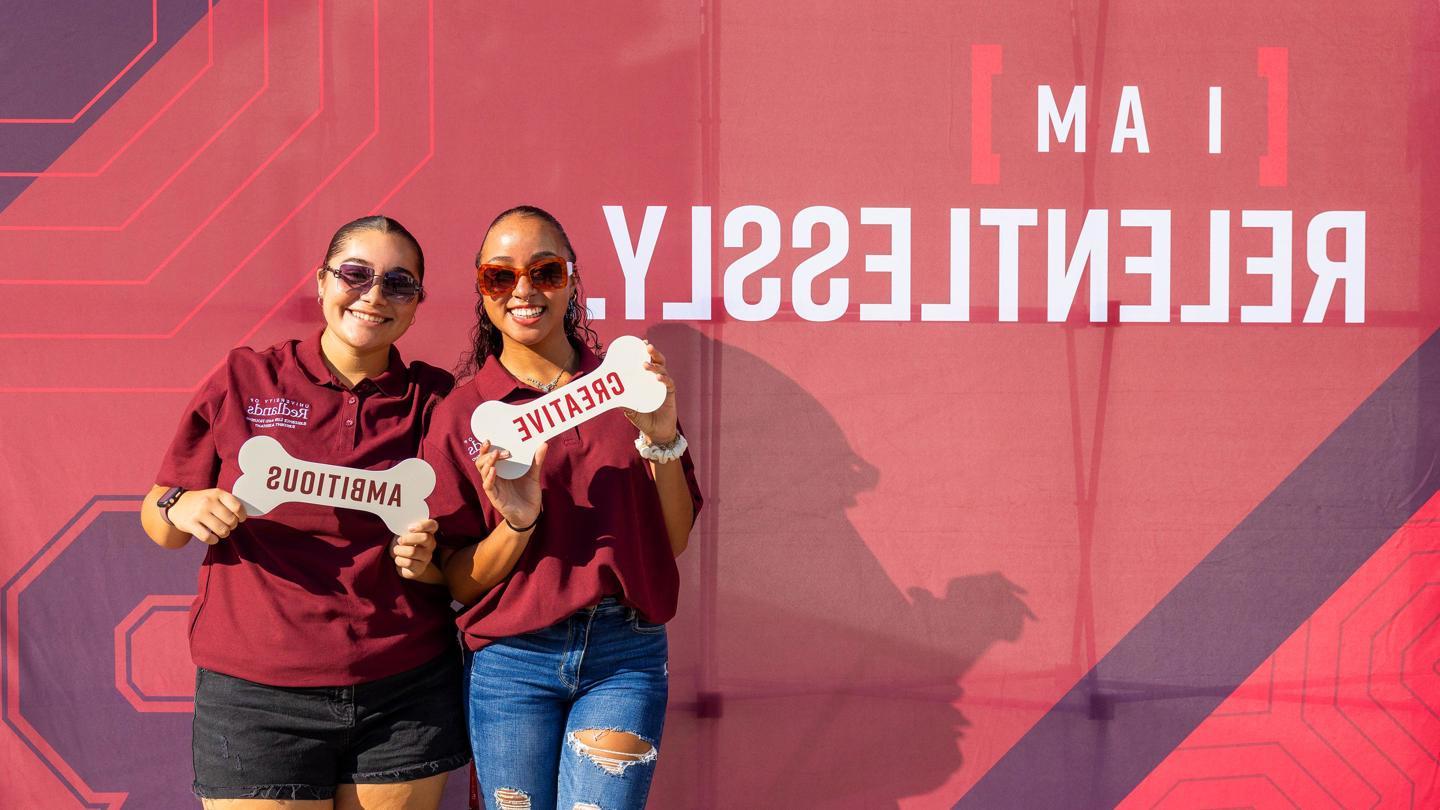 Media masthead - Relentlessly Redlands at Admissions - New student orientation