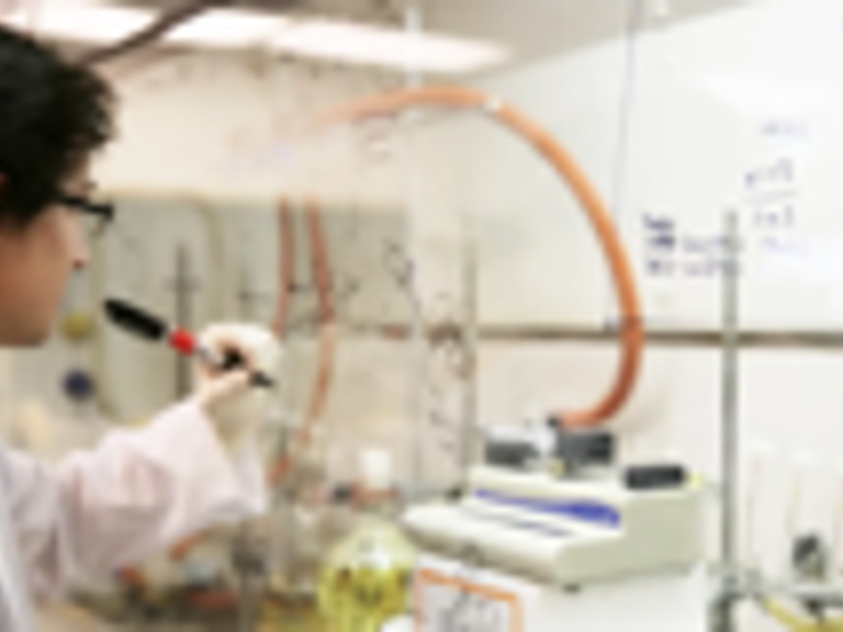 Science student conducting experiments in the University Laboratory.